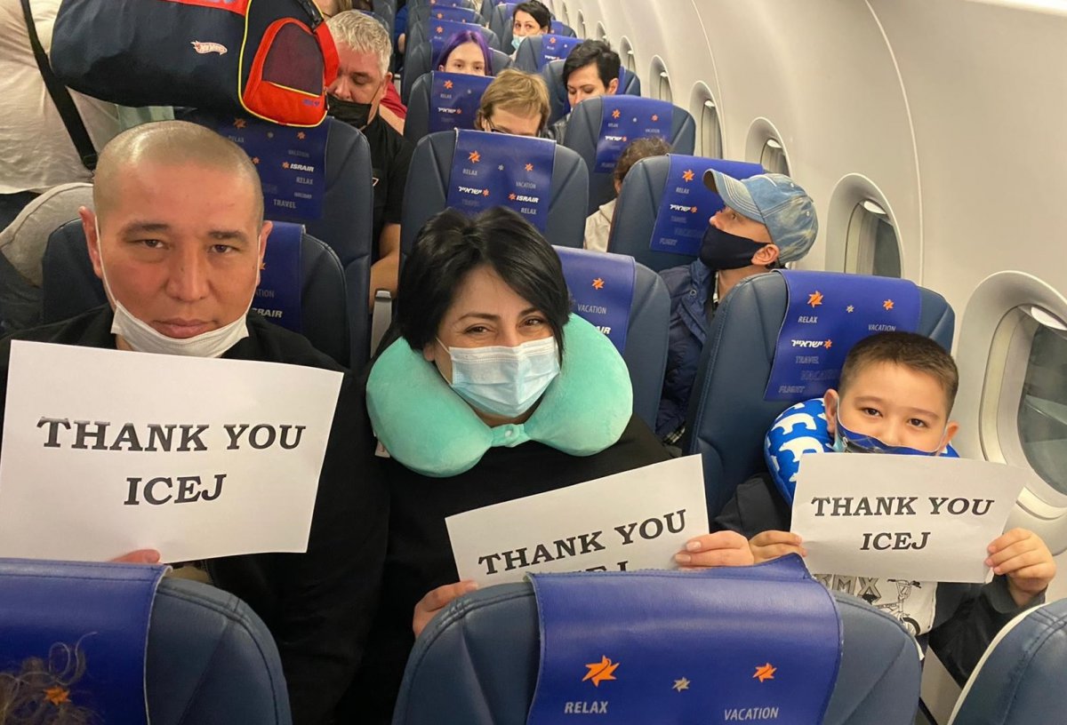 ICEJ Sponsors Aliyah Flight For 102 Jewish Immigrants From Kazakhstan