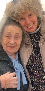 ICEJ: Yudit with Holocaust Survivor Miriam