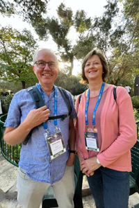 ICEJ Lars and Randi celebrate their anniversary at the Garden Tomb