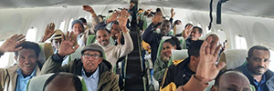 ICEJ_Ethiopian-Jews_on-plance_-leaving-Gondar