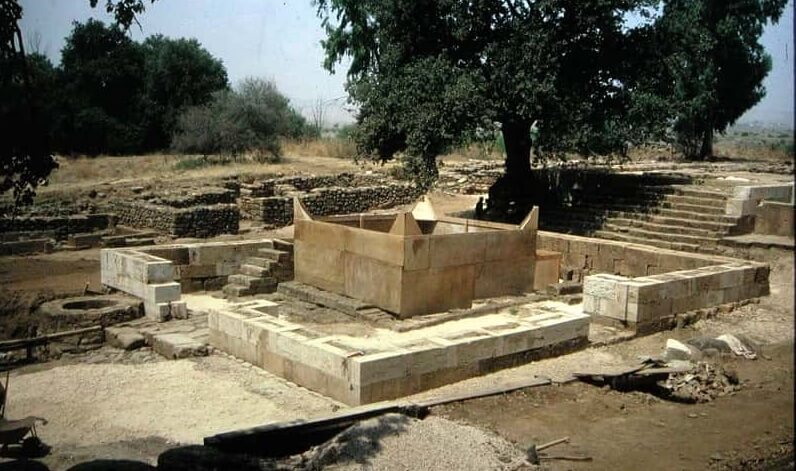 Altar at Tel Dan for an article about Israel and Gaza
