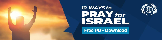 banner for 10 ways to pray for Israel 