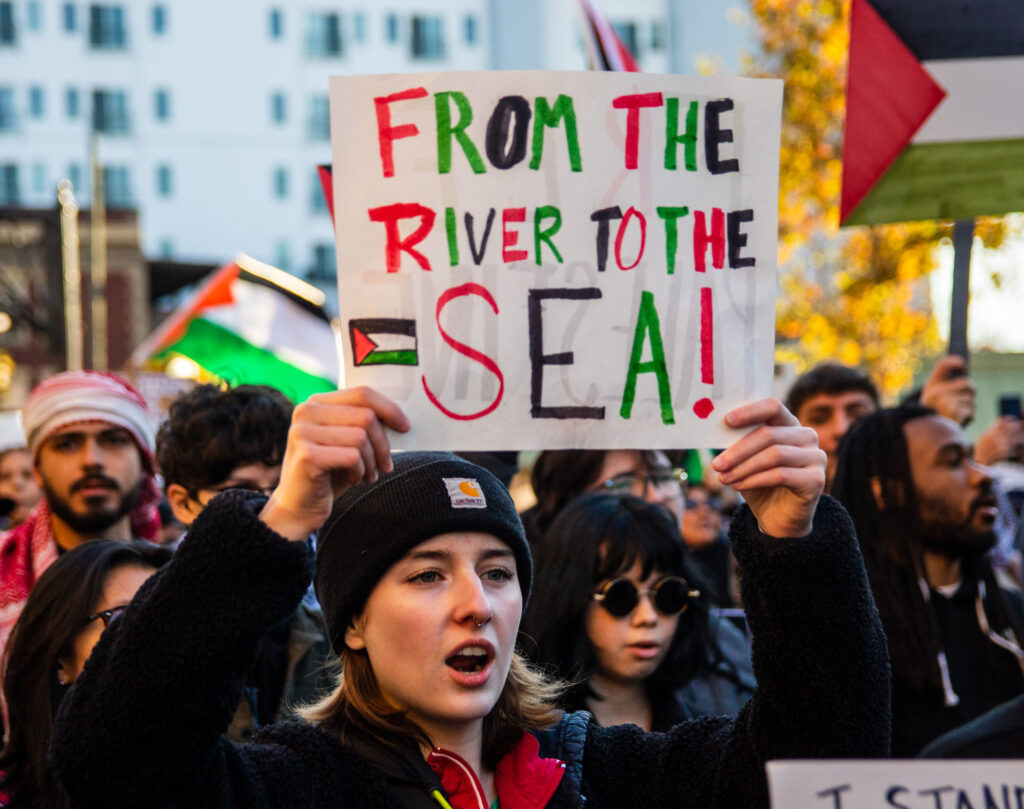 Anti-Israel protestors