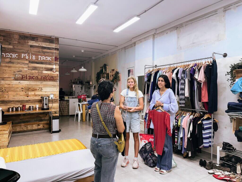 Anat shares her story of founding and working at the center with shoppers