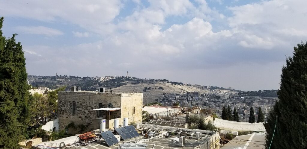 Photo shows Mount Zion in Jerusalem during 2020