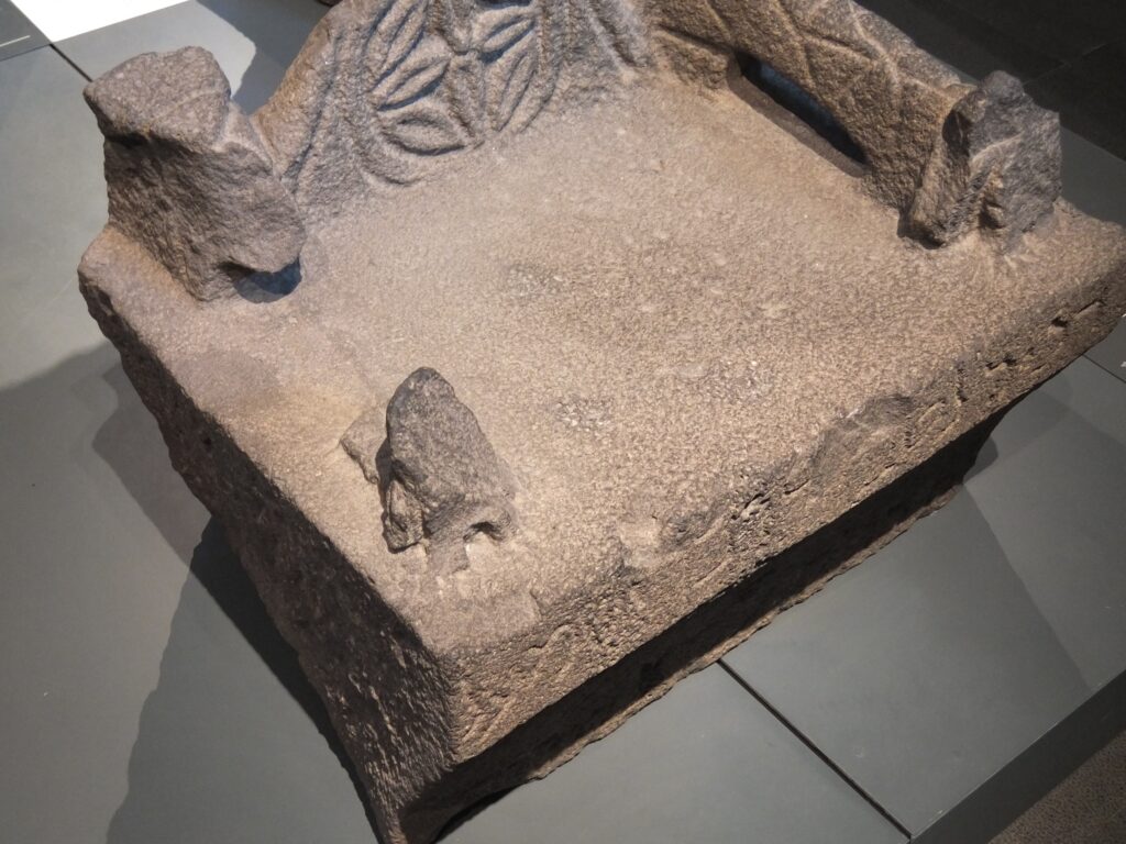 The Moses Seat found at Chorazin, the city Jesus cursed in the Bible