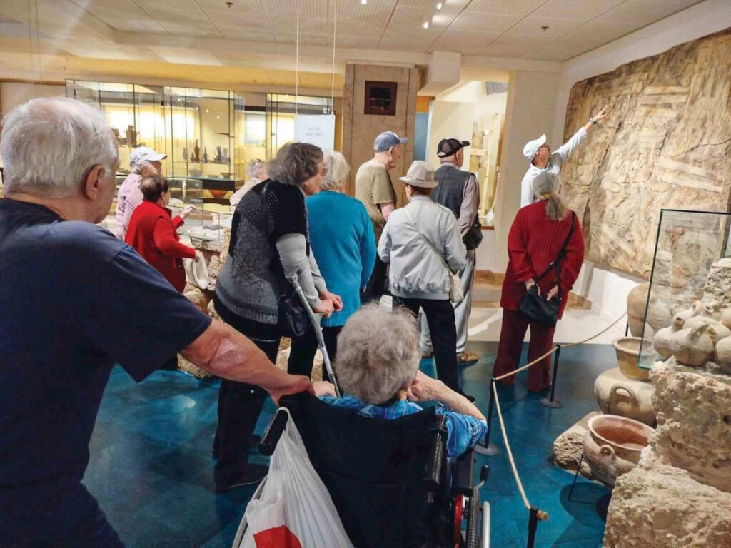 Residents visit the Hecht Museum in Haifa