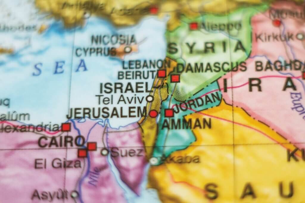 Map of the land of Israel (photo: Shutterstock)