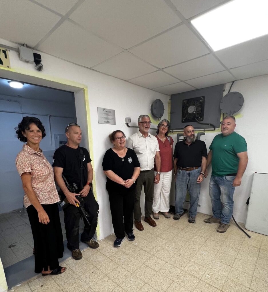 photo shows The ICEJ delegation with Operation Lifeshield and Kibbutz Hanita’s representatives